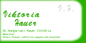 viktoria hauer business card