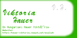 viktoria hauer business card